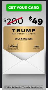 Check spelling or type a new query. Executive Member Of The Trump Campaign Donald Trump Campaign Ads Donald Trump Credit Card Gold Donald Trump Card I Agree To See