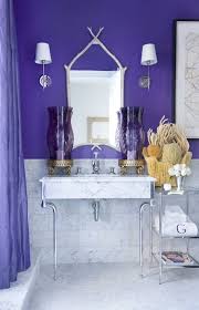 One of the first elements to consider incorporating into your purple bathroom decor theme is the linen collection in the bathroom. Purple Bathroom With A Coastal Twist Please Home Decor Purple Bathrooms Bathroom Decor