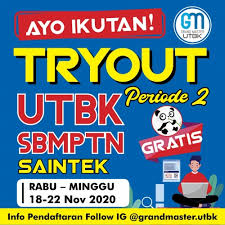 Klinik pr reguler → membahas materi dari sesi kelas, soal di modul, pr dari sekolah yang belum dipahami siswa langsung bersama master teacher dalam grup kecil melalui video. Tryout Online Utbk Sbmptn Saintek Periode 2 Edukompas Com