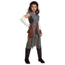 Girl S Deluxe Rey The Last Jedi Halloween Costume Star Wars Viii Walmart Com