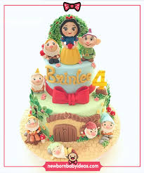 Snow White And The Seven Dwarfs Birthday Cake House Of The Seven Dwarfs Festa Branca De Neve Festa Branca Bolo De Festa