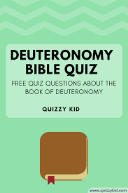 Click on the image of the trivia that best fits your audience and occasion, then download and print. Bible Quiz Deuteronomy Quizzy Kid