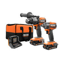 Kit combinado de 2 herramientas inalámbricas sin escobillas de 18 V con  taladro/atornillador, atornillador de impacto, (2) baterías, cargador de 18  V ...