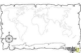 How To Draw A World Map | World Map Coloring Page, Drawings, Map