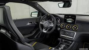 2018 Mercedes Amg Gla 45 4matic Yellow Night Edition Color Cosmos Black Interior Hd Wallpaper 16