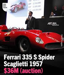 L'auto più cara al mondo. Ferrari 335 S Spider Scaglietti