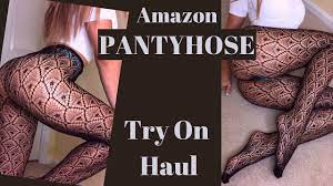 Pantyhose try on haul