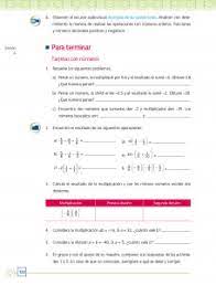 What do you want to do ? Multiplicacion Y Division De Numeros Con Signo Ayuda Para Tu Tarea De Matematicas Sep Secundaria Segundo Respuestas Y Explicaciones