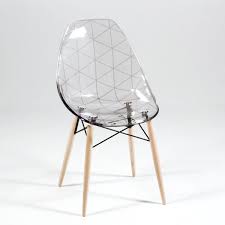 Chaise Design En Plexi Et Bois Glamour Chaise Chair Chair Chaise