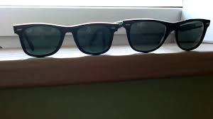 Ray Ban Wayfarer 2140 Size Comparison 50 Mm Vs 54 Mm