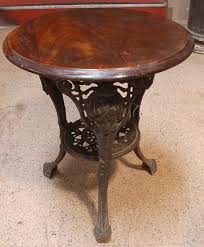A Victorian Pub Table With A Mahogany Top And A Decorative Cast Iron Base Pub Decor Pub Interior Decor