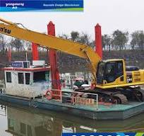 [Hot Item] Customized Excavator Dredgers /Excavator Working Platform for Sand/ Clay Dredging in River Lake Port for Libya