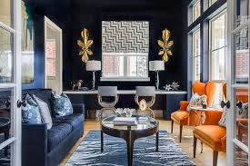 50 Favorites For Friday South Shore Decorating Blog Living Room Orange Blue And Orange Living Room Blue Living Room