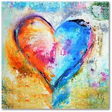 Love Is Patient Love Is Kind Heart Painting Art Painting