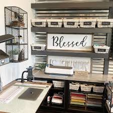 Large long double work tables for wiring projects and area for supplies with direct over head lights. The 44 Best Craft Room Ideas Home And Design Laptrinhx News