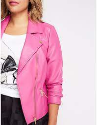 Perforated Moto Jacket By Christian Siriano Pink Moto Jacket Fashion Jackets