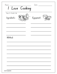 Have students draw a grid of six squares. I Love Cooking Response Activity Sheet 1 Studyladder Interactive Learning Games