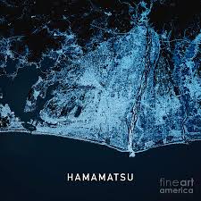 Hamamatsu campgrounds hamamatsu beach hotels hamamatsu resorts hamamatsu family hotels business. Hamamatsu Japan 3d Render Map Blue Top View Oct 2019 Digital Art By Frank Ramspott