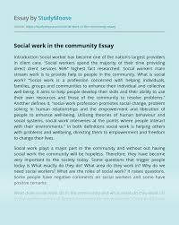 We did not find results for: Social Work In The Community Free Essay Example