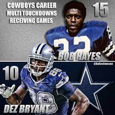 Dez Bryant S Two Receiving Touchdowns Against The Jaguars Marked His 10th Career Multi Touchdown Game To Dallas Cowboys Dallas Cowboys Fans Dallas Cowboys Star