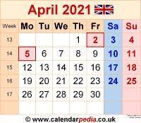 Only gazetted holidays are observed by all banks will remain closed on april 1 due to the closing of accounts. Calendar April 2021 Uk Bank Holidays Excel Pdf Word Calendar April 2021 Uk Bank Holidays Excel Pdf Word Printable Calendar Design Calendar Design 2021 Calendar