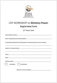 Application Form For Cep Workshop With Images Research Scholar Block Lettering
