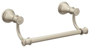 Satin nickel hand towel holder. Belfield Hand Towel Bar Traditional Towel Bars By The Stock Market Houzz