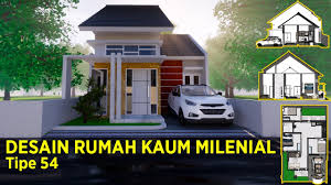 Tinggal di sebuah rumah minimalis sekarang ini sedang menjadi tren. Bedah Desain Rumah Minimalis Tipe 54 3 Kamar Youtube