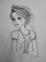 Rapunzel At Her Wedding Drawing By Aestibus I Drew This In A Moving Car And Am Pretty Proud Of The Outcome Consideri Wedding Drawing Art Drawings Drawings