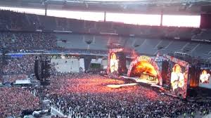 Stade de france has one of the biggest stages in europe; Concert Acdc Le 26 05 2015 Paris Stade De France Youtube