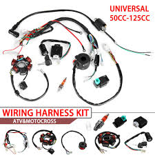 Motorcycle electrical systems have been known to strike fear even into some of the most seasoned home if your plug wires and caps check out, you can now test your ignition coil. Amazon Com Hasde Wire Harness Wiring Loom Cdi Ignition Coil Spark Plug Rebuild Kit For 50cc 70cc 90cc 110cc 125cc Atv Electric Stator Cdi Coil Atv Quad Bike Buggy Go Kart Automotive