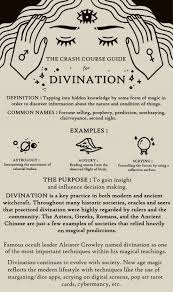 A Crash Course Guide For Divination Divination Magic Psychic Magick Witchcraft Wiccan Spell Book Witchcraft Witch Magic