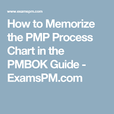 how to memorize the pmp process chart in the pmbok guide