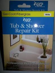 The first, proposed a more or less straightforward fiberglass repair: Tub And Shower Surface Repair Kit White At Menards