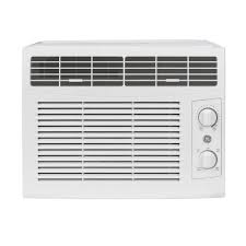 Ge 5 000 Btu 115 Volt Window Air Conditioner For 150 Sq Ft Rooms In White Ahtc05aa The Home Depot