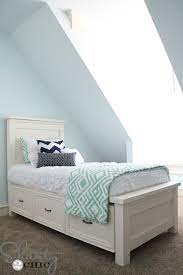 Assemble the pieces and paint them. Diy Twin Storage Bed Shanty 2 Chic