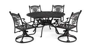 Once upon a time, a beautiful mother gifted her daughter and family with a stunning patio set. Turin 5 Piece Swivel Patio Dining Set By Hanamint Gabberts