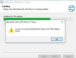 Sophos Ssl Vpn Error Installing Client Discussions Xg Firewall Sophos Community