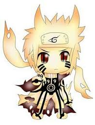 Uzumaki Naruto Nine Tail Chakra Mode Cute Chibi Naruto Anime Chibi Chibi Naruto Characters Chibi