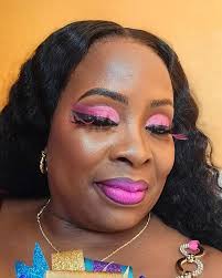 my first install by myself.. (it was a used wig and it was colored and  curled by me .... that's challenging if ykyk)🩷 Ne Sha