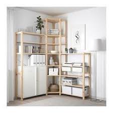 Ivar 3 Sections Corner Pine White Ikea Ivar Ikea Kitchen Storage Shelving Unit