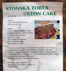 Dessert Recipe Croatian Stonska Torta Recipe Dessert Recipes Almond Recipes Recipes