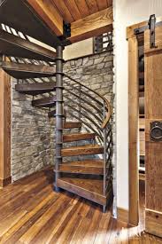 Neutral Mountain Spiral Staircase Alcove Loft Staircase Staircase Design Stairs Design
