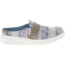 Hey Dude Nora Blue Waves Clogs | Womens Casual Shoes | Rogan's Shoes