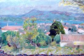 Bofransson Pierre Bonnard 1925 Landscape St Tropez Pierre Bonnard Contemporary Landscape Painting Art