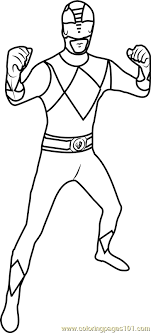 Simple power rangers coloring page for children. Black Power Ranger Coloring Page For Kids Free Power Rangers Printable Coloring Pages Online For Kids Coloringpages101 Com Coloring Pages For Kids