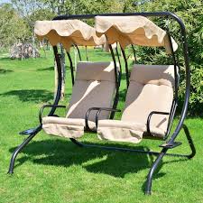 Enjoy The Beautiful Weather With A Friend By Relaxing On This Northbrook Two Person Swing Have A Seat On Th Patio Swing Canopy Outdoor Patio Swing Patio Swing