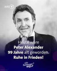 Am 12. Februar 2011 hat uns der große Peter Alexander für immer verlassen.  Heute wäre die Musik-Legende 99 Jahre alt geworden. Ruhe in Frieden! 🖤🖤🖤