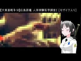 大東亜戦争10 広島原爆 人体実験医学調査2 モザイク処理 原爆 大 東亜 戦争 医学
