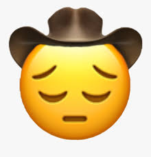 Transparent Pensive Clipart Sad Cowboy Emoji Free Transparent Clipart Clipartkey A yellow face with furrowed eyebrows, a small frown, and large, puppy dog eyes, as if begging or pleading. sad cowboy emoji free transparent